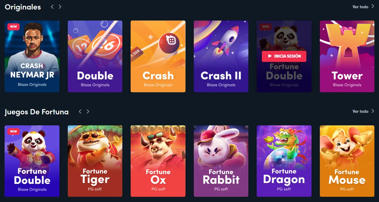Juegos Blaze casino