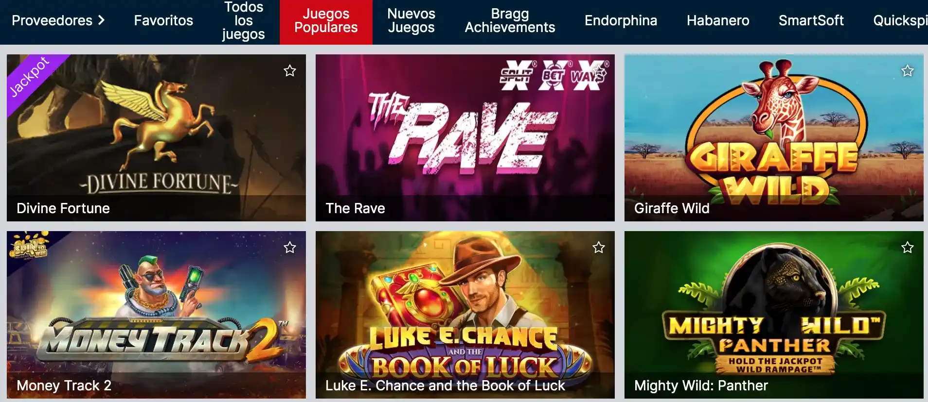 Selección de slots en RojaBet Casino Slots RojaBet Chile