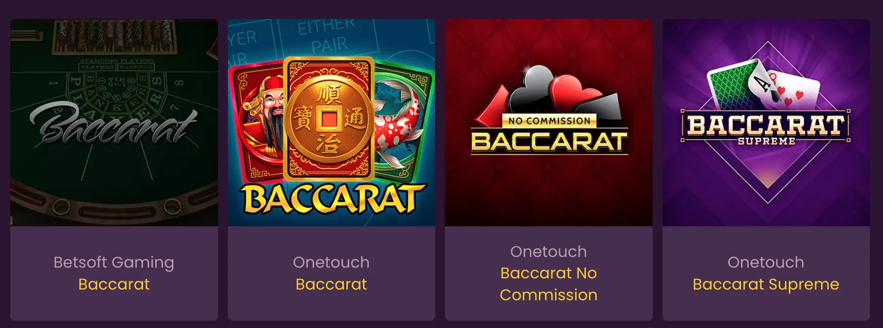 Juegos de baccarat en el casino Bizzo Baccarat juegos Bizzo
