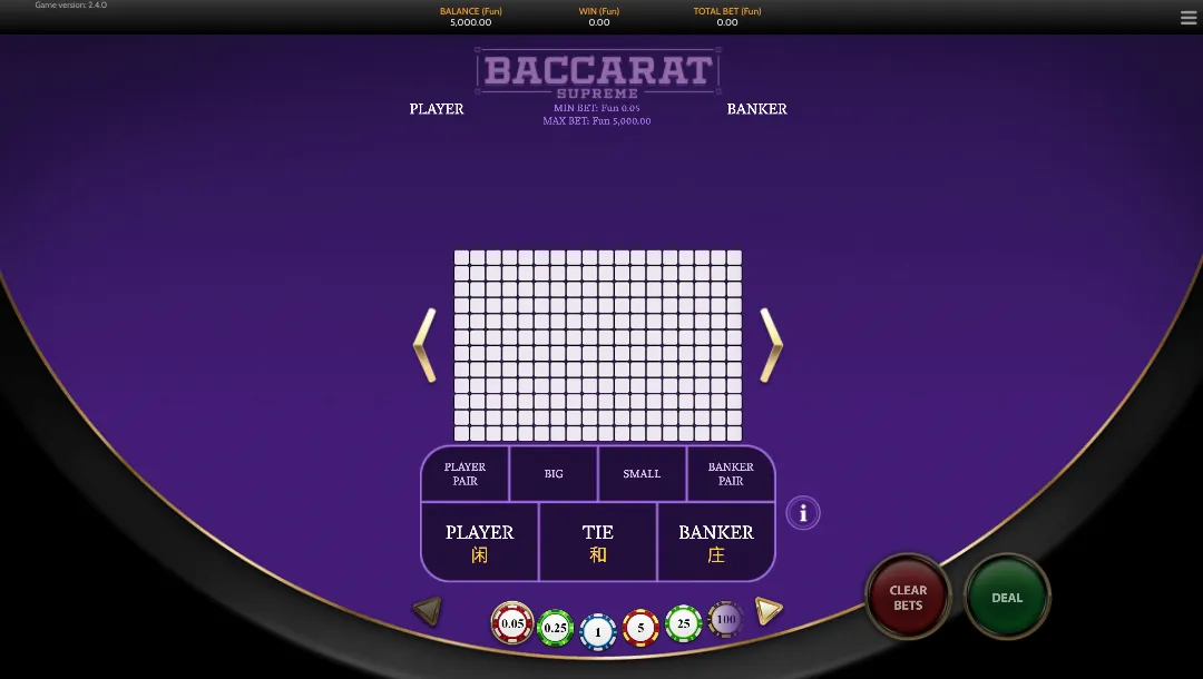 Juega baccarat gratis en modo demo Baccarat gratis