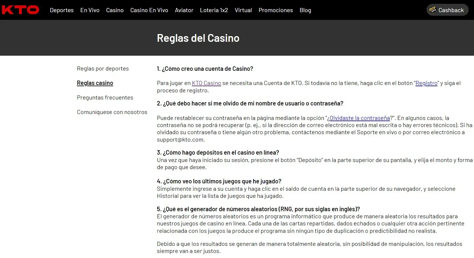 Reglas del casino online KTO como ganar casinos kto