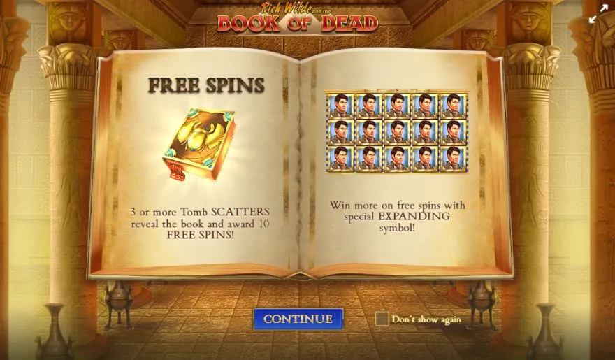 book of dead slot libro