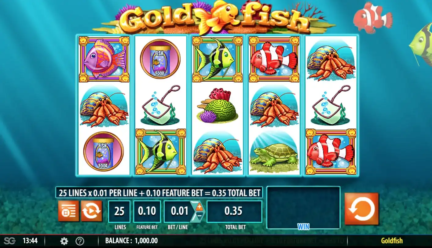 Goldfish es una tragamonedas clásica Goldfish tragamonedas